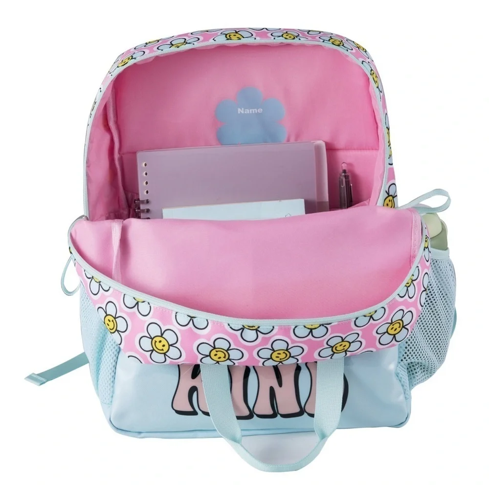 Be Kind Kids Backpack and Lunchbox Set - Pink and Blue
